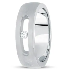 0.10ctw Diamond 14K Gold  Wedding Band (7mm) - (F - G Color, SI2 Clarity)