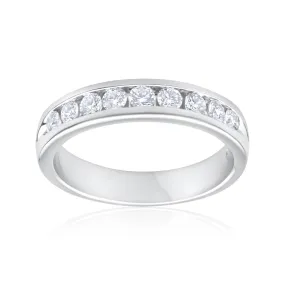 1/2 Carat Flawless Cut 18ct White Gold Diamond Ring