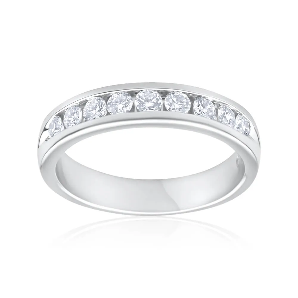 1/2 Carat Flawless Cut 18ct White Gold Diamond Ring