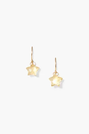 14k Stella Earrings Citrine