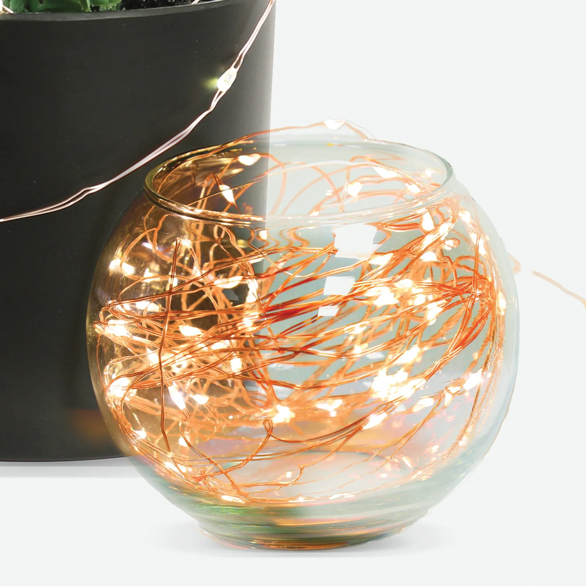 30 ft. Warm White Copper Wire Fairy String Lights