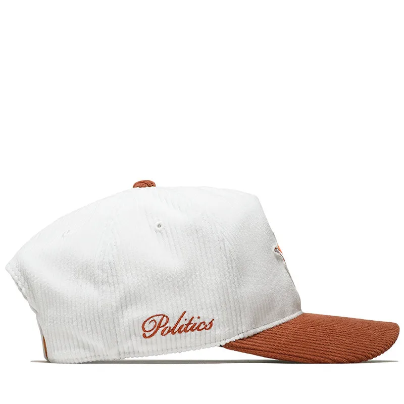 47 Brand x Politics Texas Longhorns Snapback - White/Burnt Orange