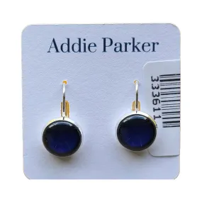 ADDIE PARKER EARRINGS NAVY SOLID