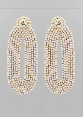 Anisa Beaded Drops-White