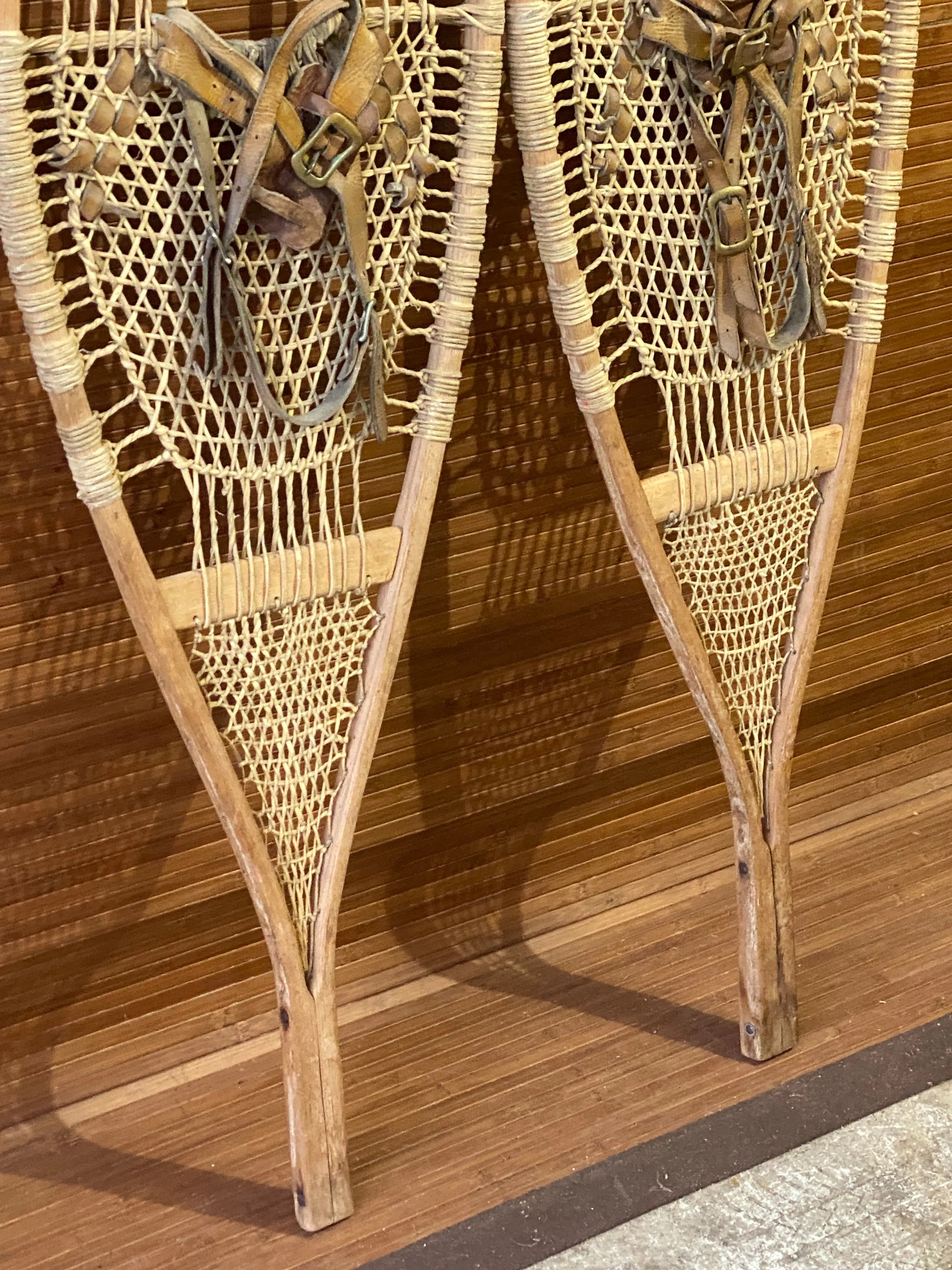 Antique Handmade Trapper Snowshoes