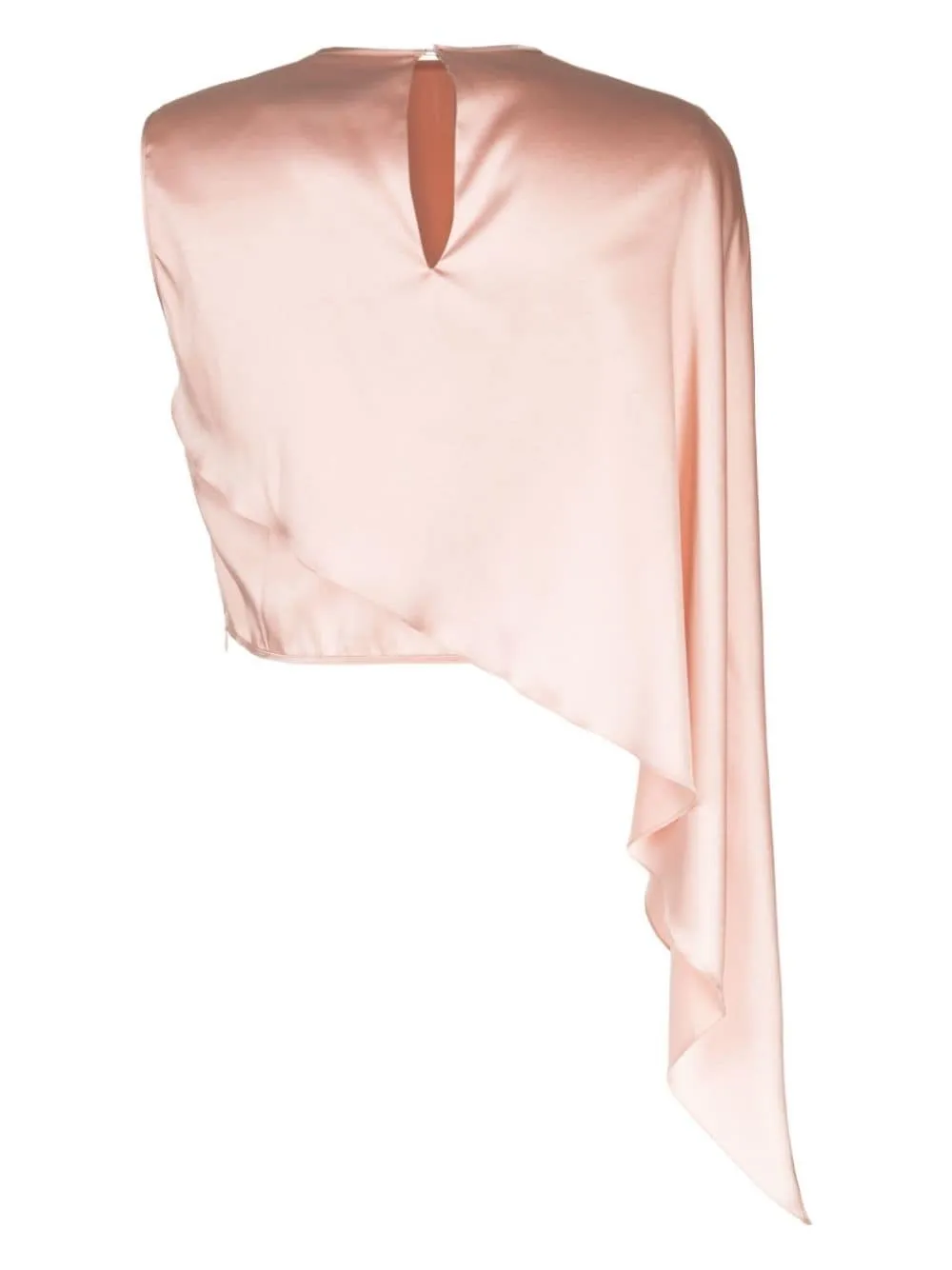 ASYMMETRICAL DRAPE BLOUSE