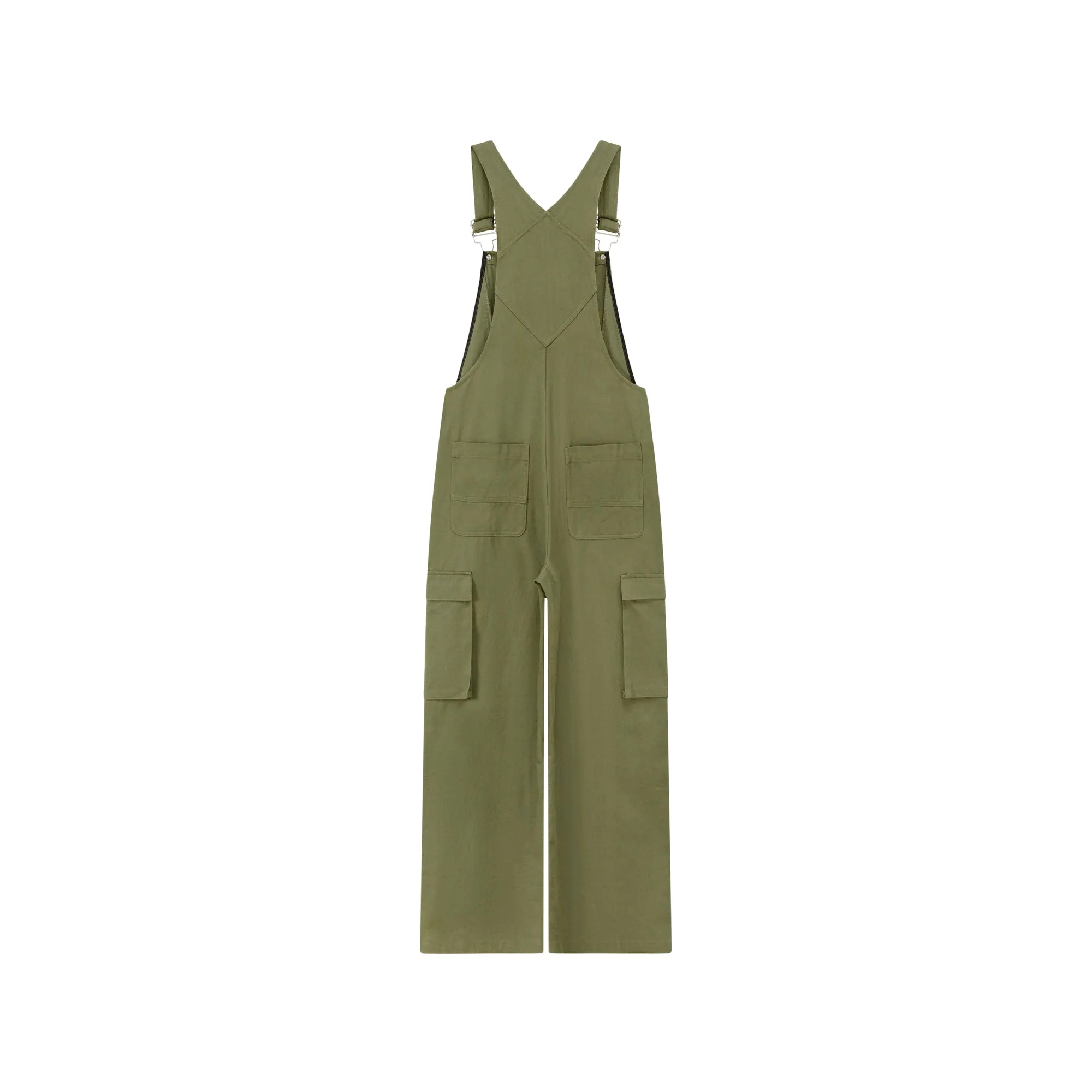 Basic Pocket Color Overalls