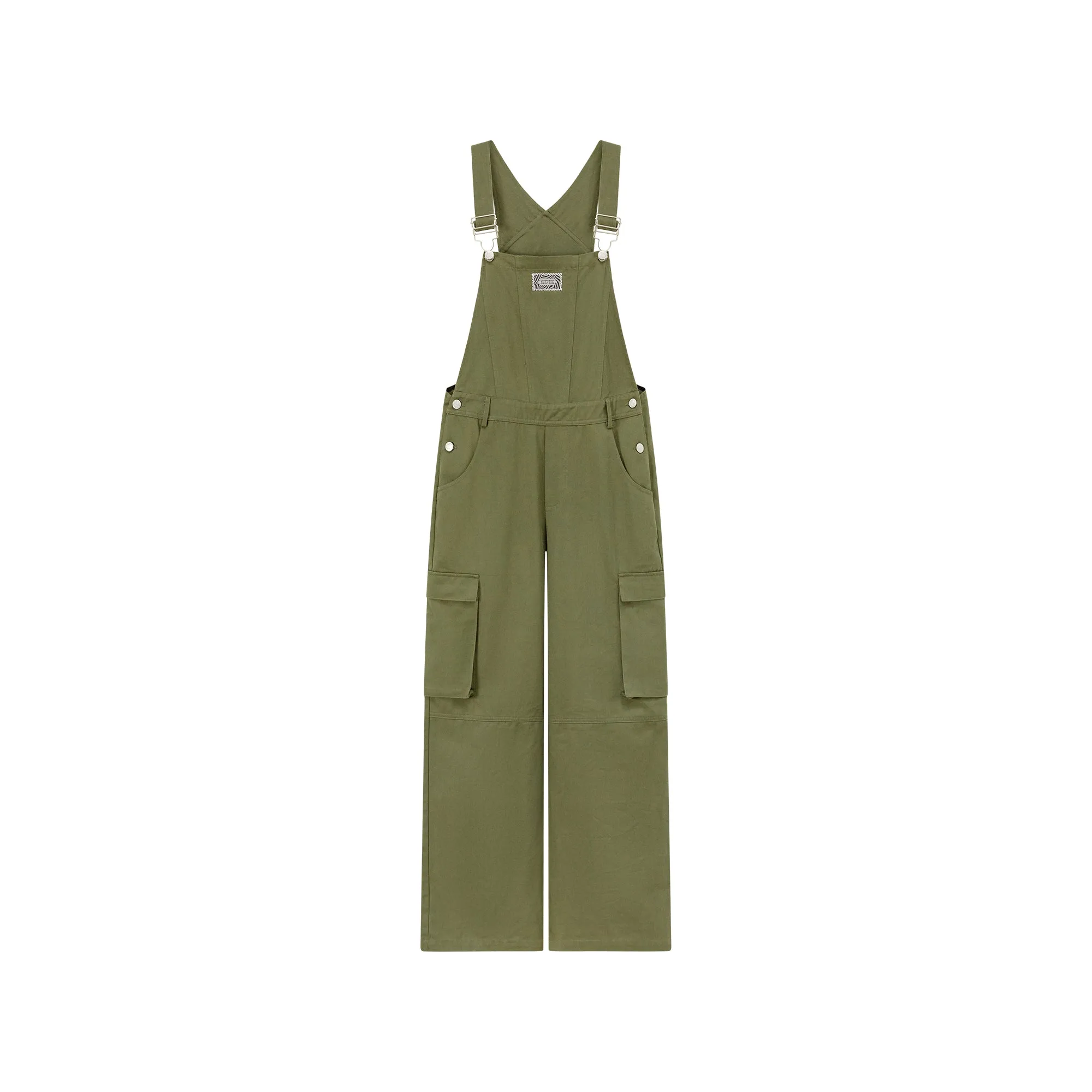 Basic Pocket Color Overalls