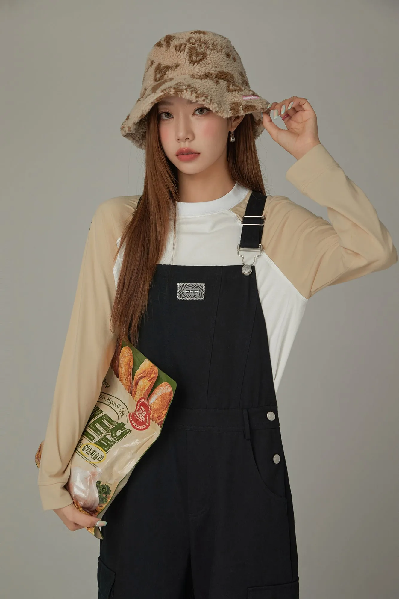 Basic Pocket Color Overalls