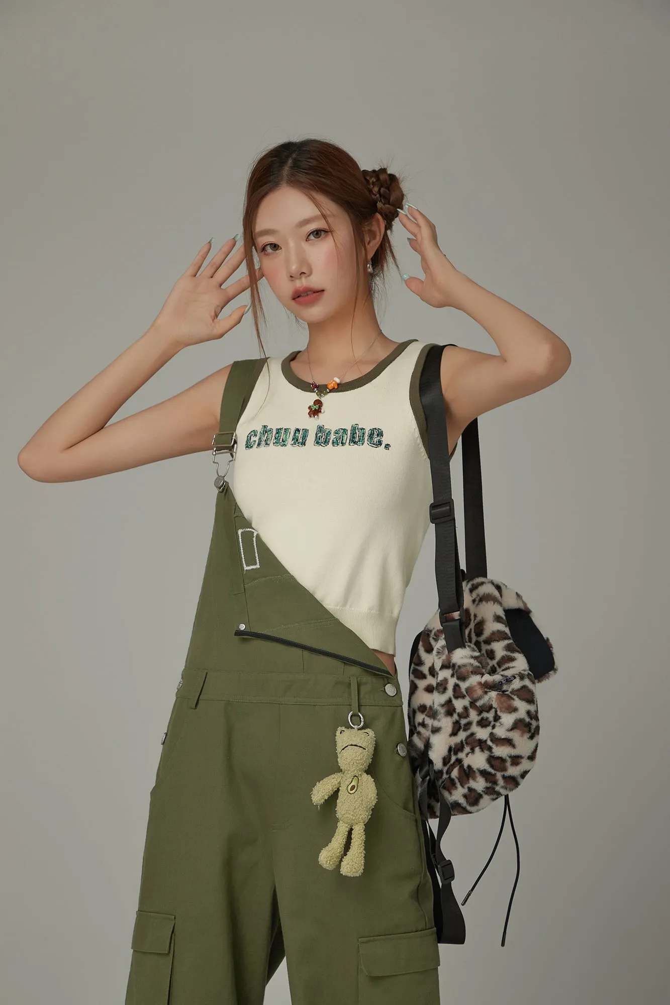 Basic Pocket Color Overalls