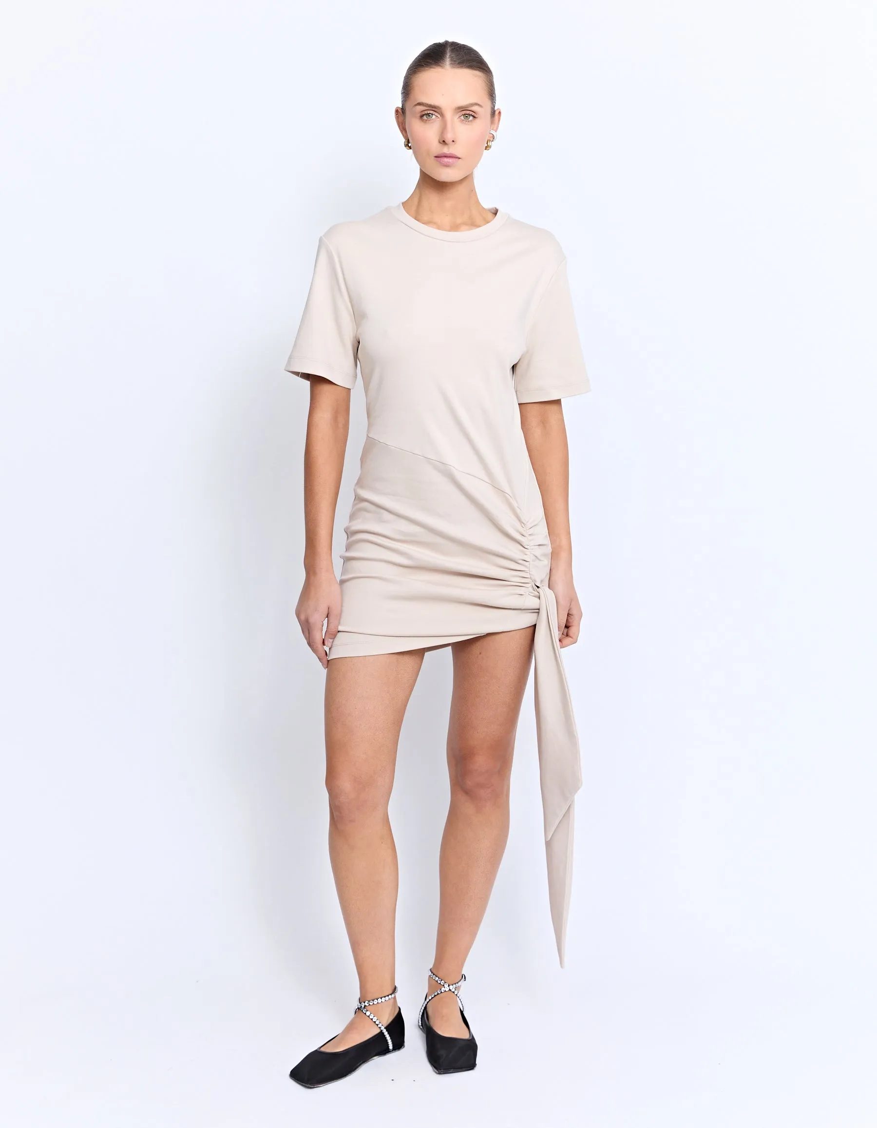 BASSETTE MINI DRESS | ECRU