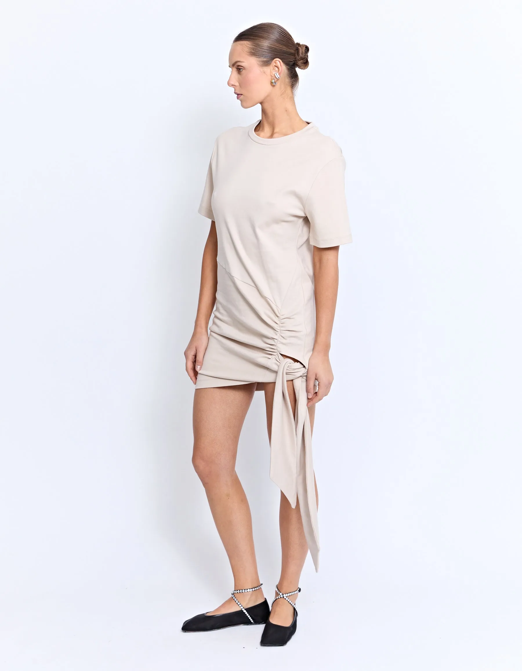 BASSETTE MINI DRESS | ECRU