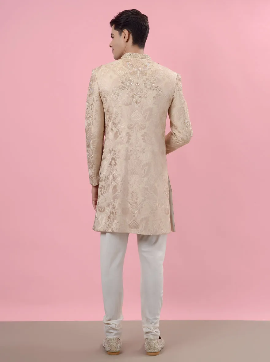 Beige Sherwani | TULA