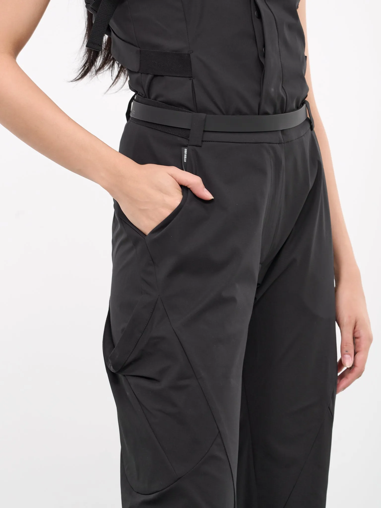 Belted Pocket Pants (PT6K-S24-BLACK)