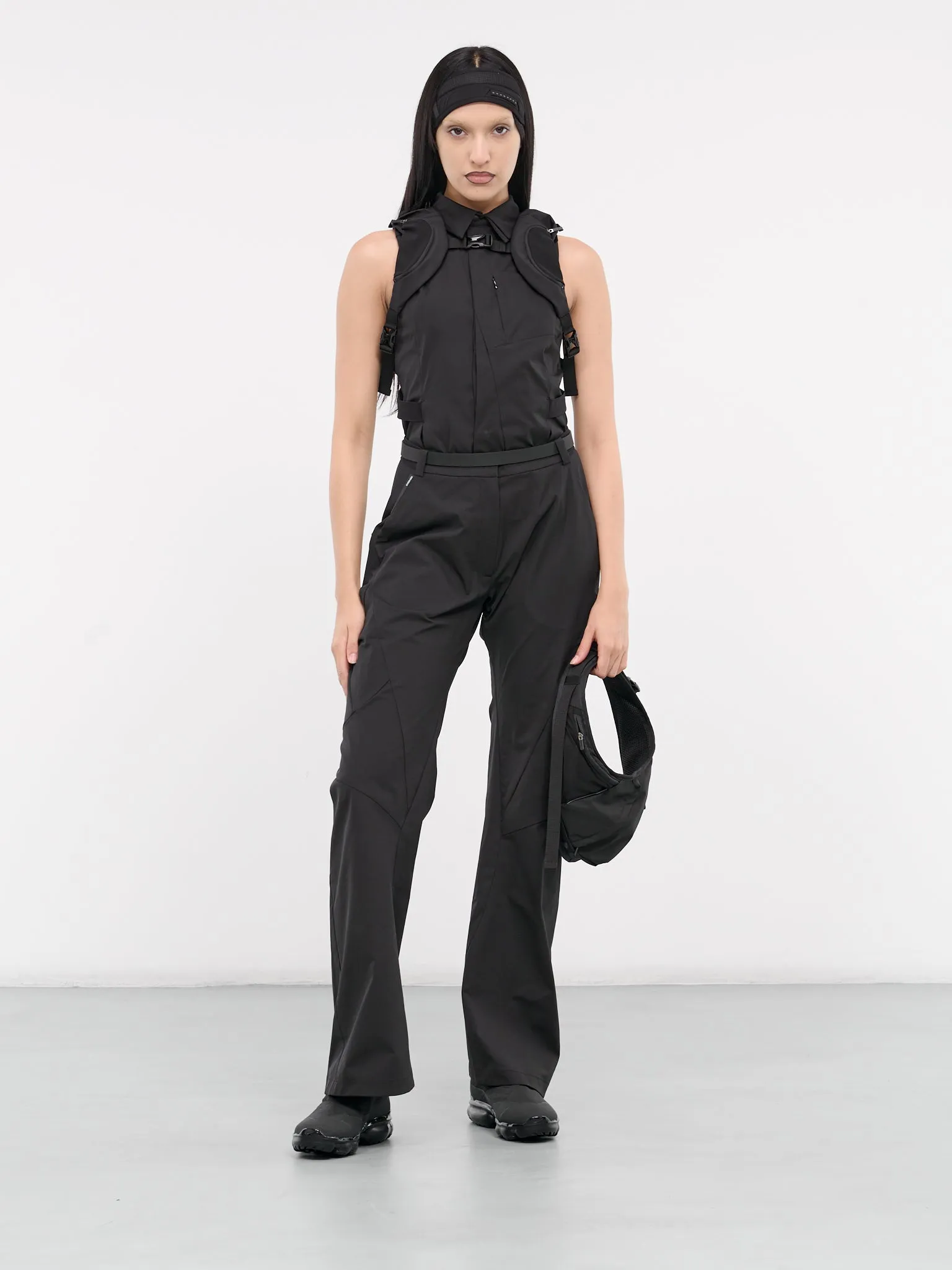 Belted Pocket Pants (PT6K-S24-BLACK)