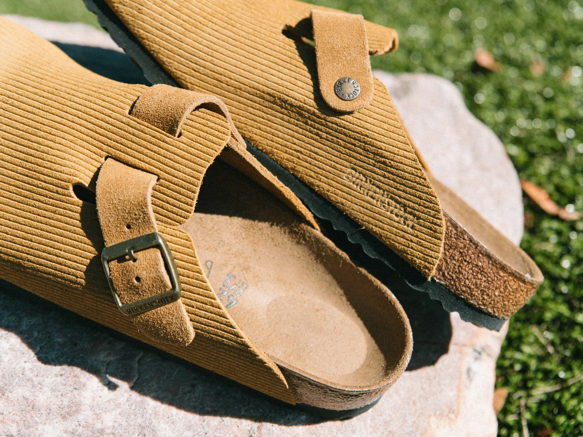 Birkenstock Boston Corduroy 'Cork Brown'