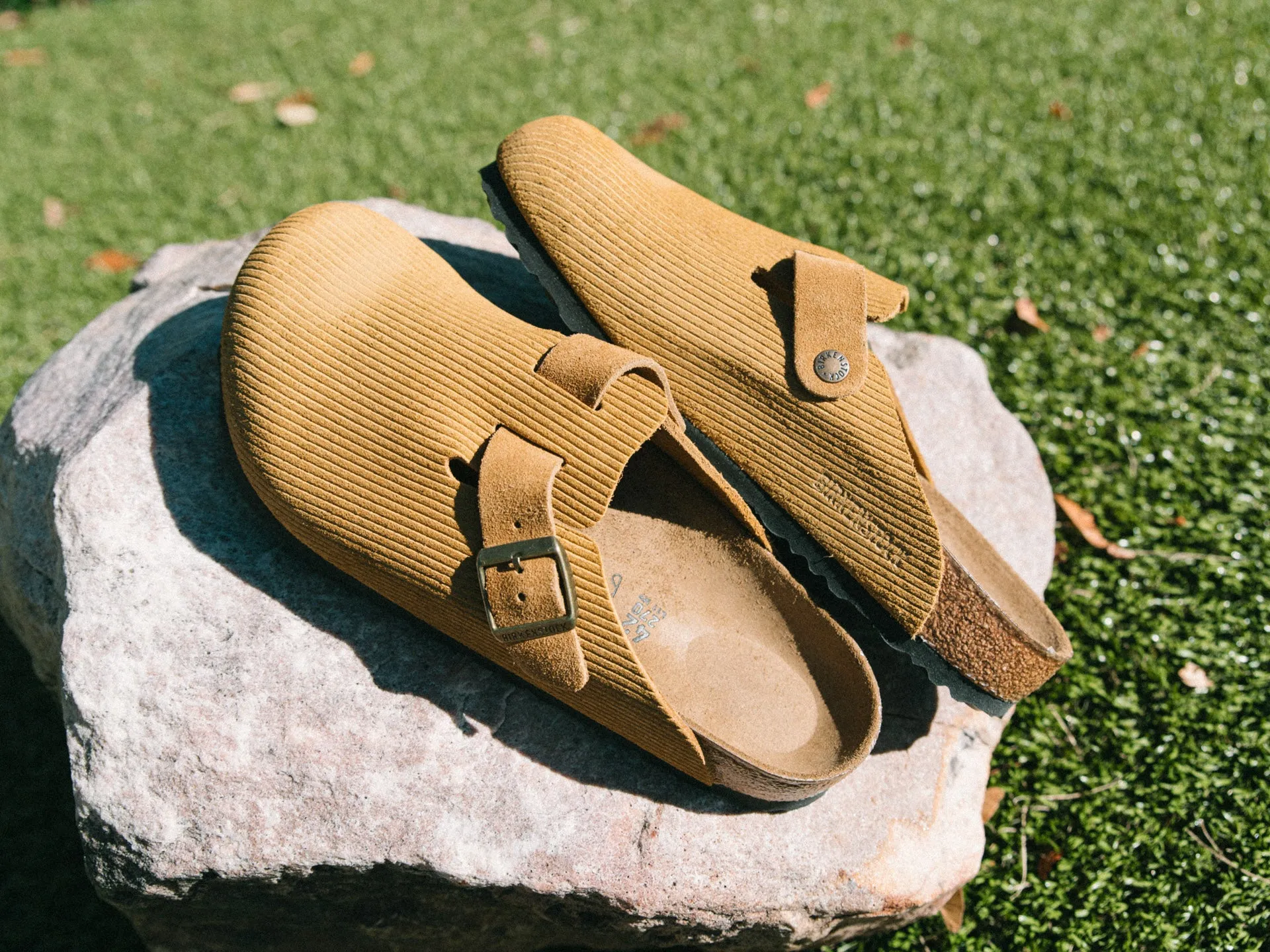 Birkenstock Boston Corduroy 'Cork Brown'