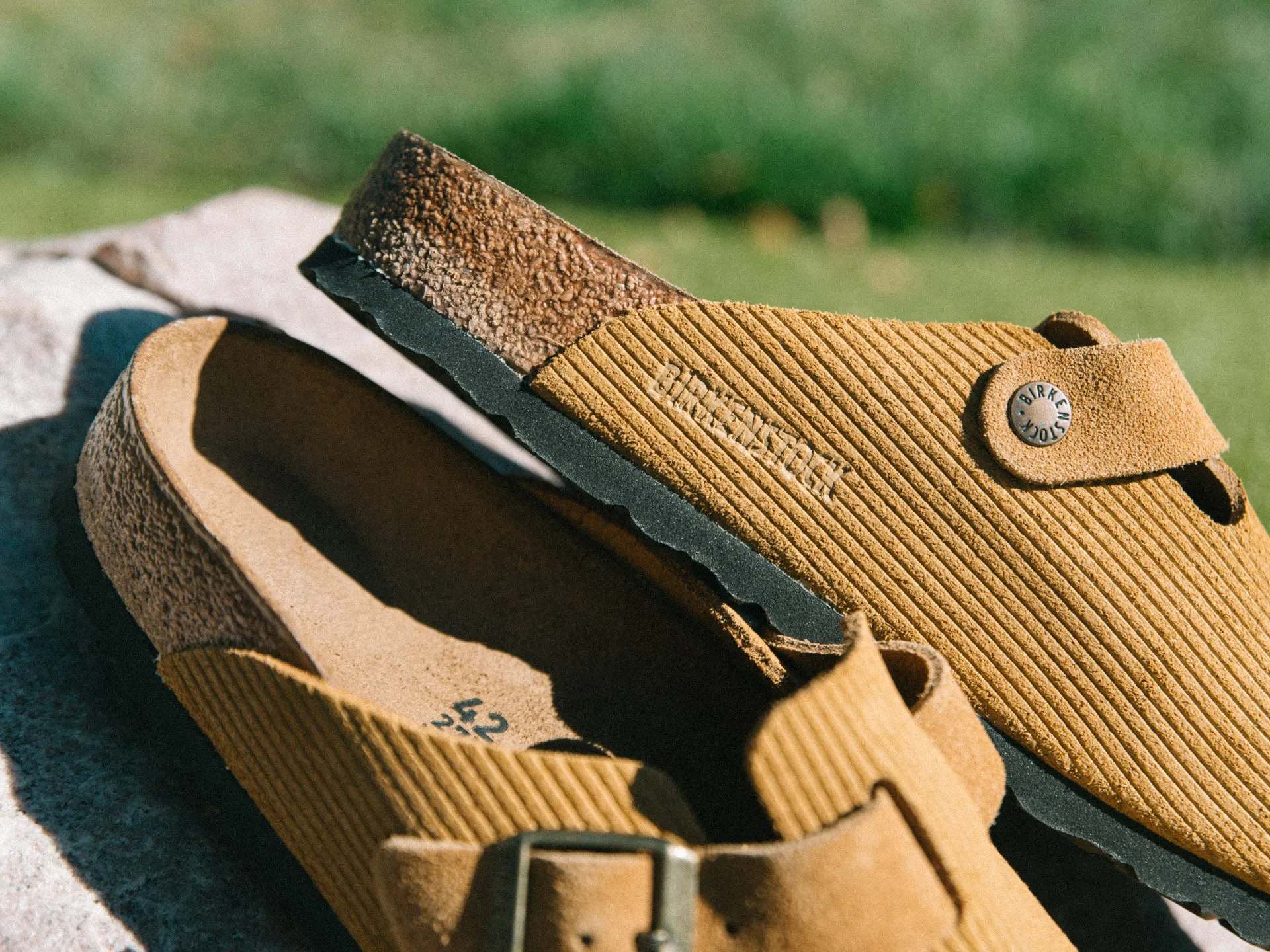 Birkenstock Boston Corduroy 'Cork Brown'