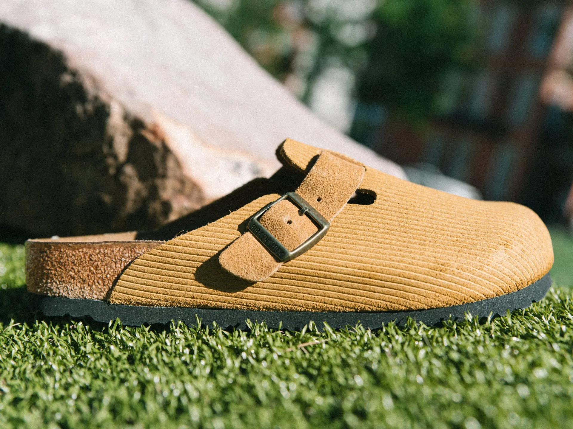 Birkenstock Boston Corduroy 'Cork Brown'