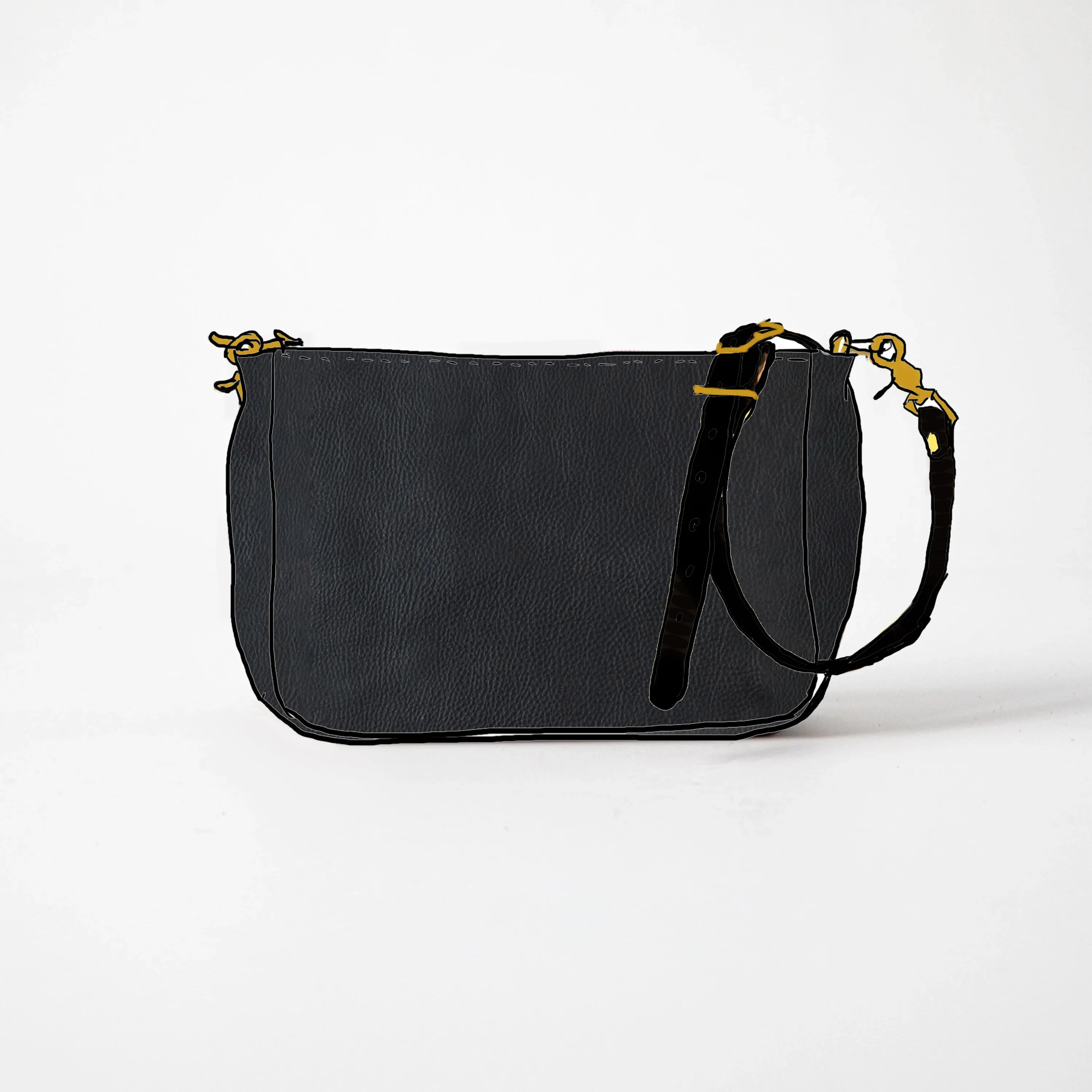 Black Cypress Crossbody Bag