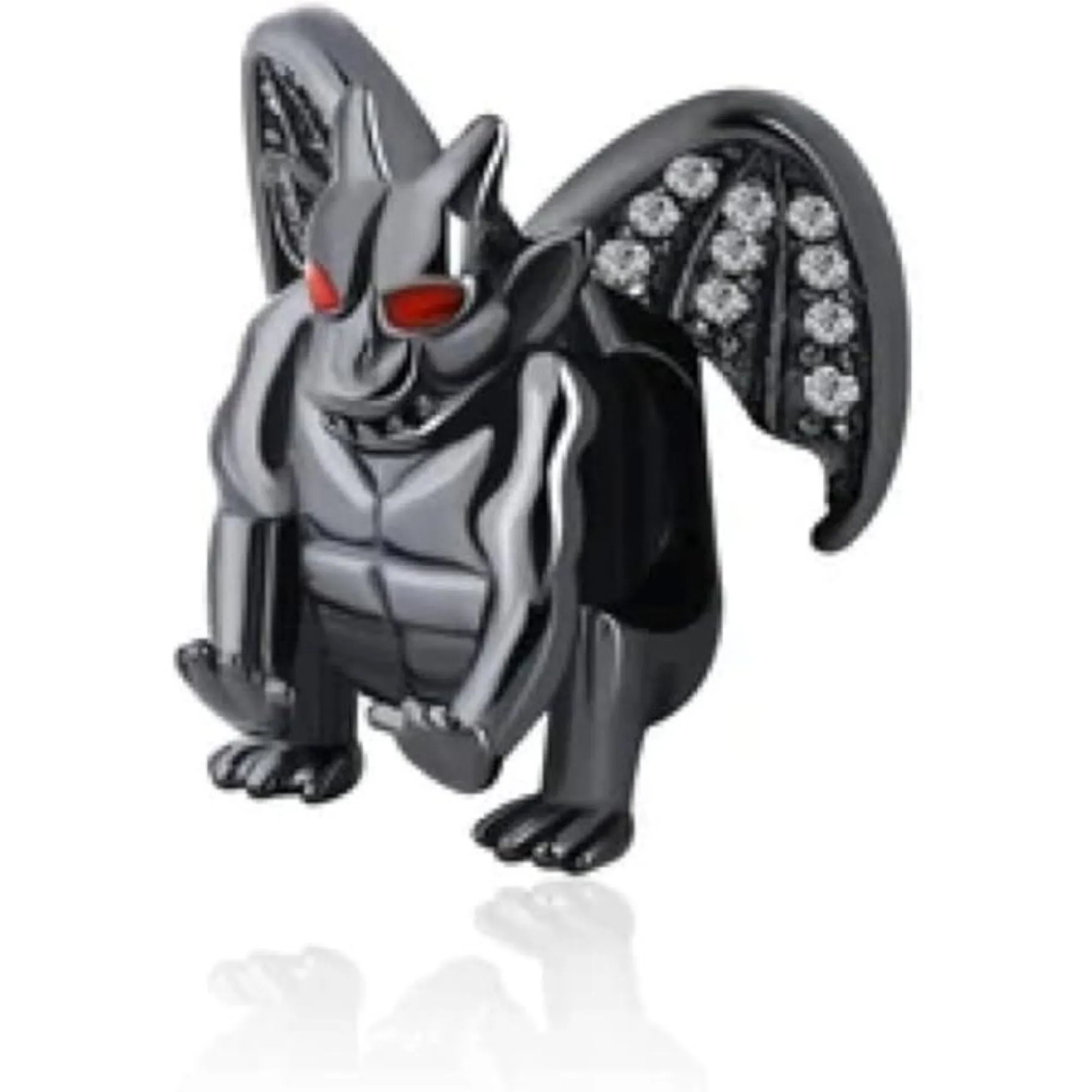 Black Gargoyle Halloween Bead Charm