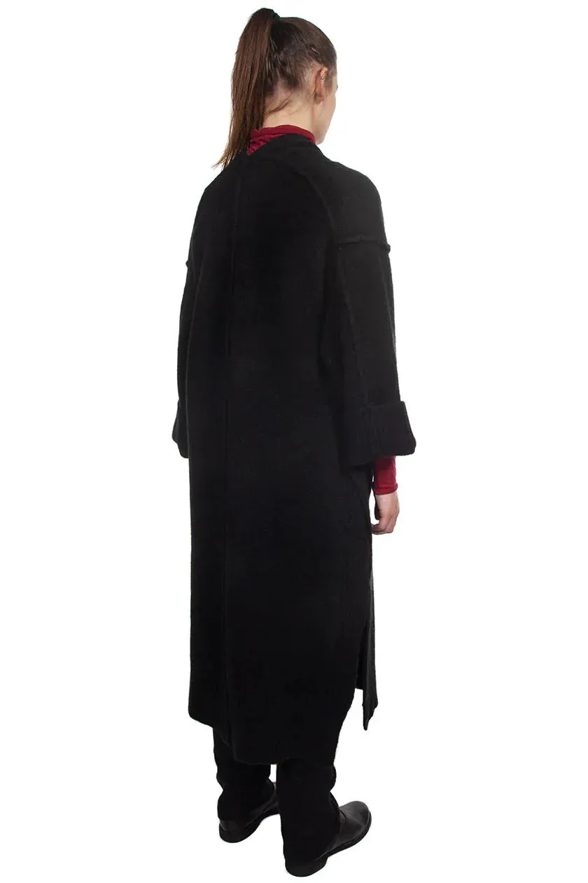 Black Yak Wool Coat