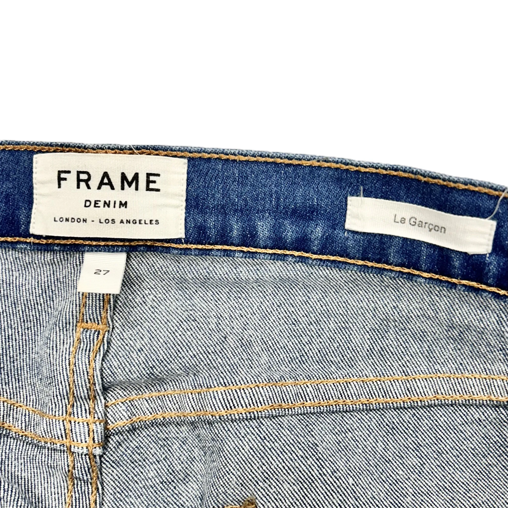 Blue Denim Jeans Designer By Frame, Size: 4