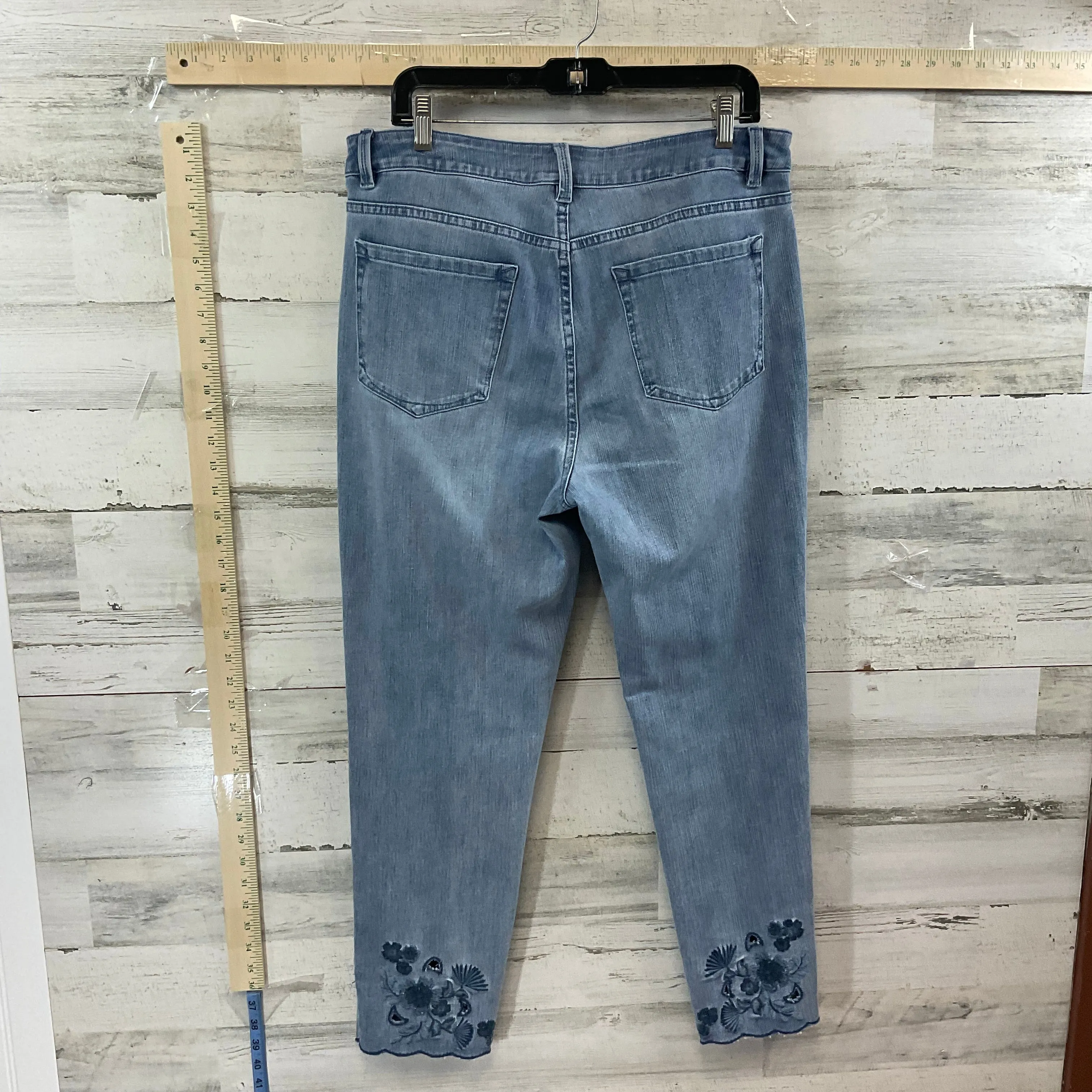 Blue Denim Jeans Straight Soft Surroundings, Size 14