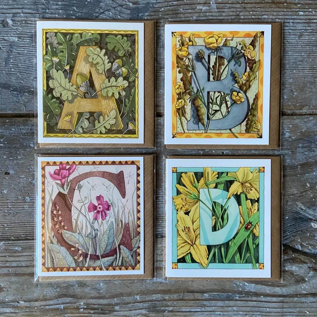 Botanical Alphabet Card