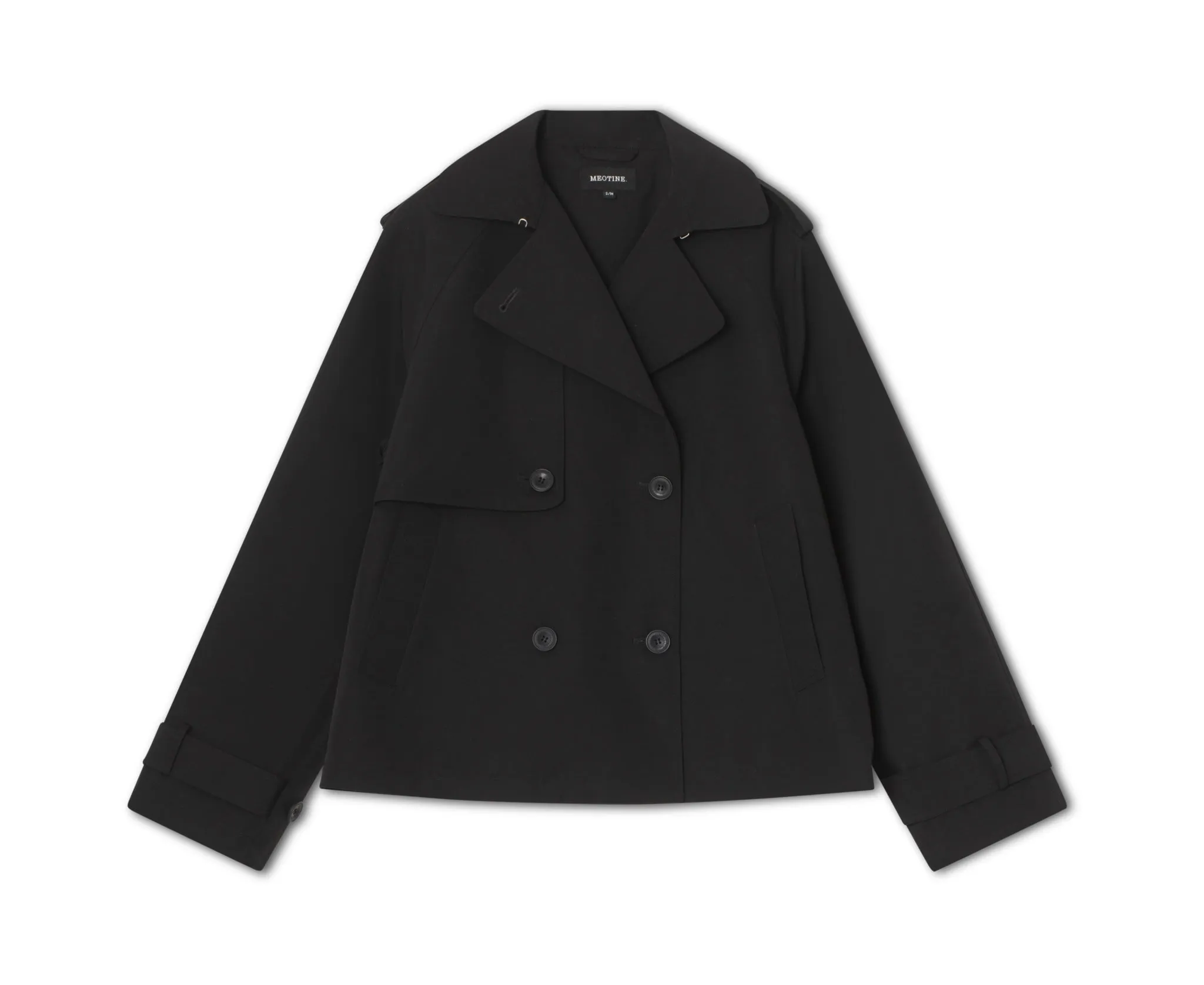 CAROLINE TRENCH JACKET - BLACK