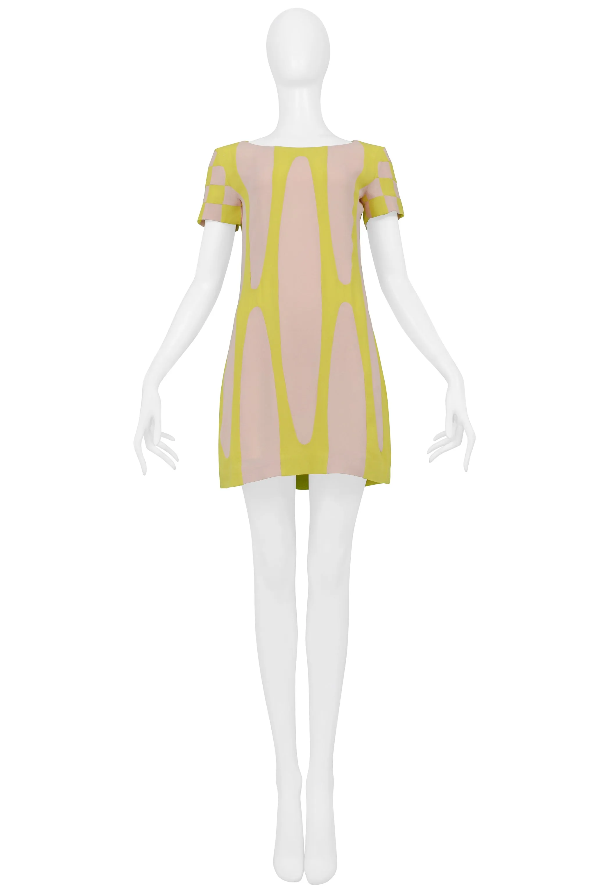 CELINE TOURING DRESS IN YELLOW AND PINK 2005