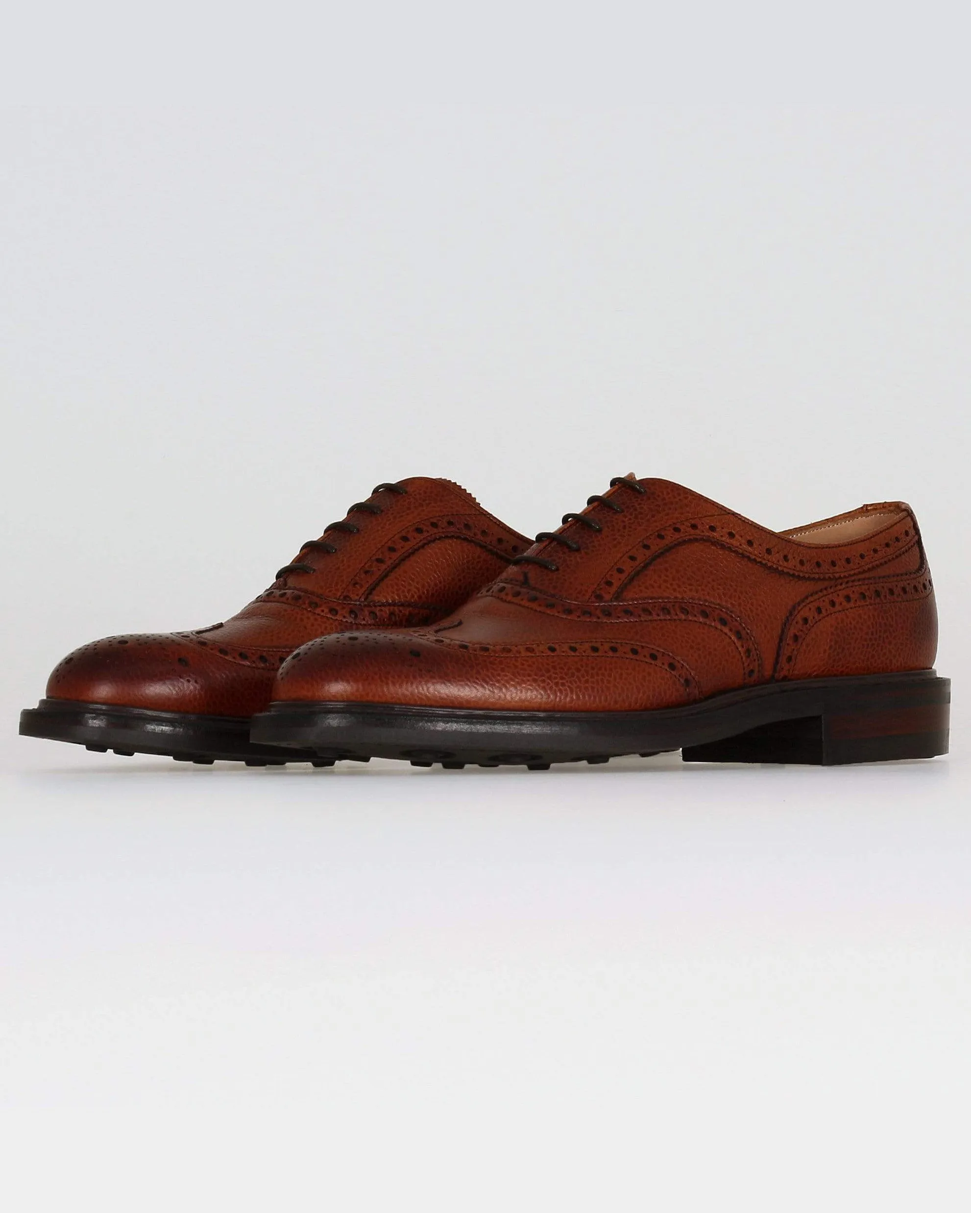 Cheaney Hythe II R Wingcap Oxford Brogue - Mahogany Grain Leather