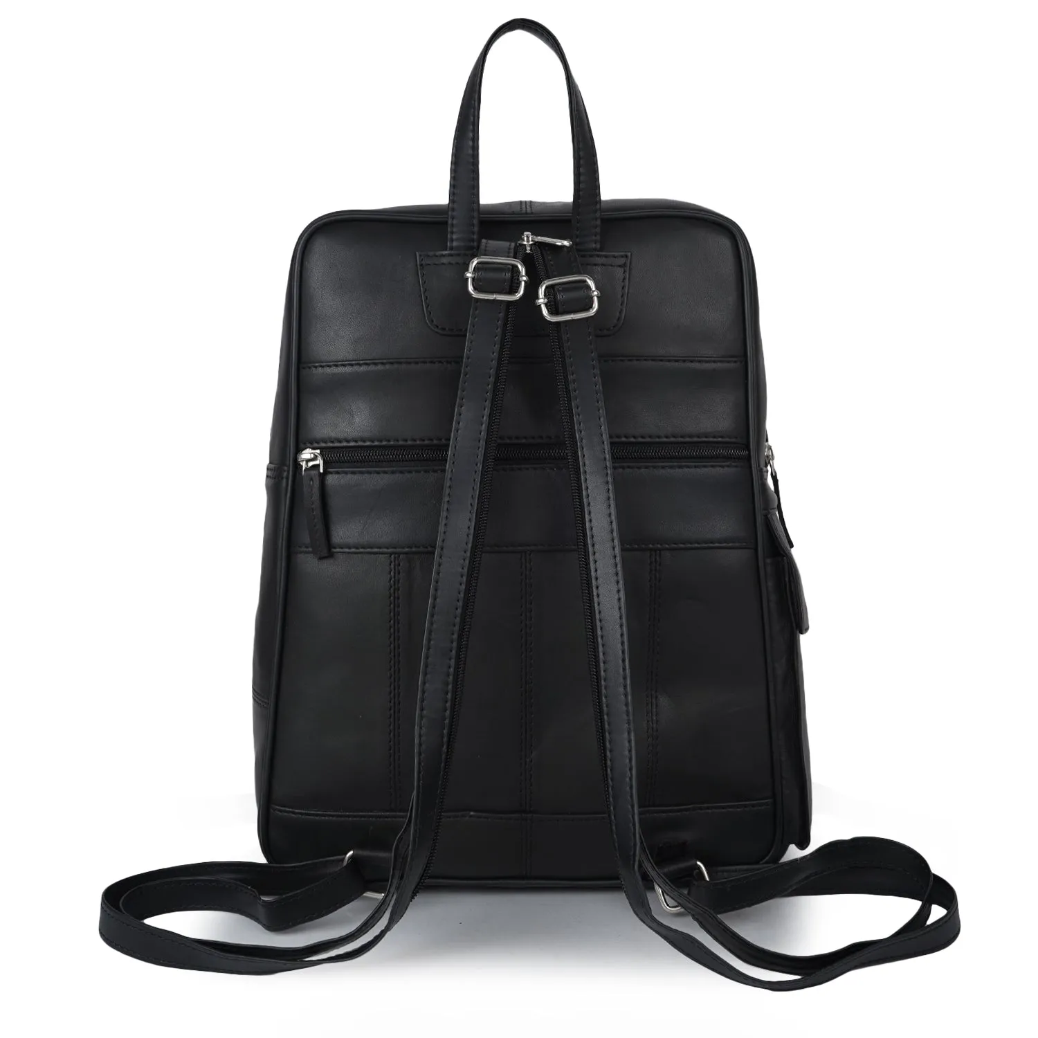 CIMONI Unisex Textured Leather Backpack