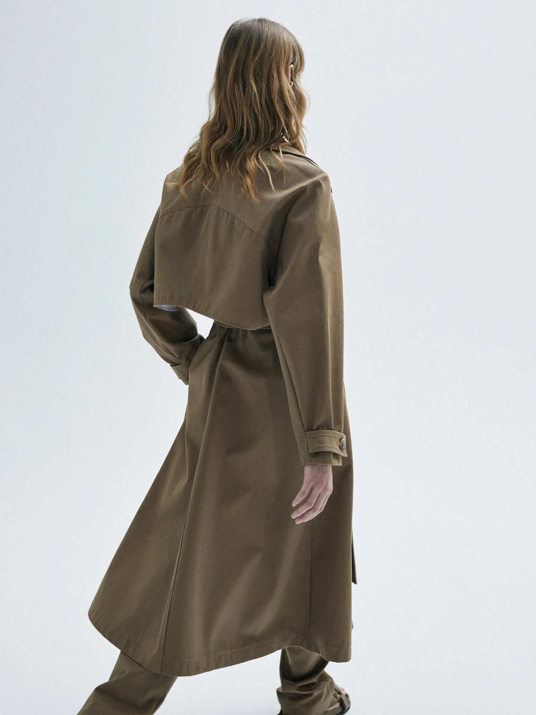 classic gabardine trench coat