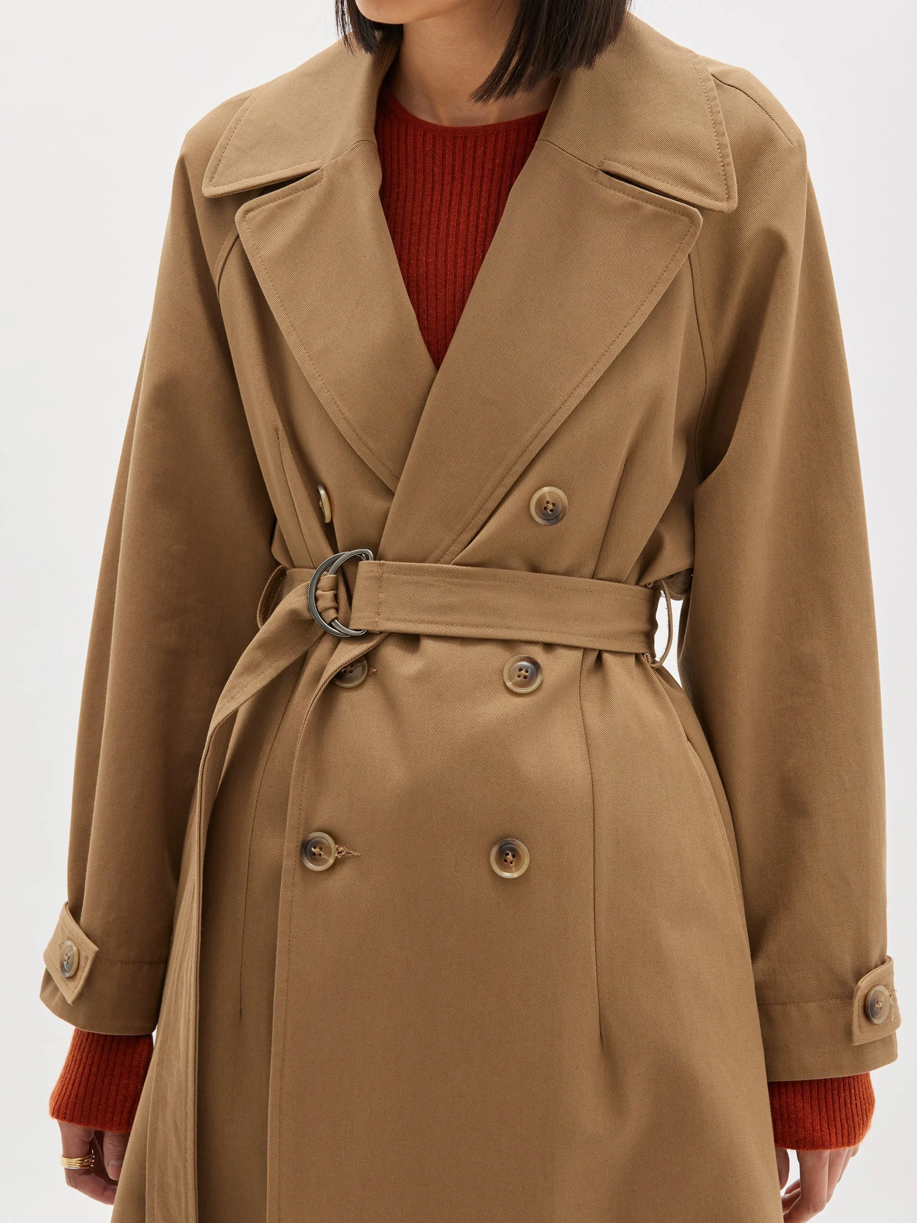 classic gabardine trench coat