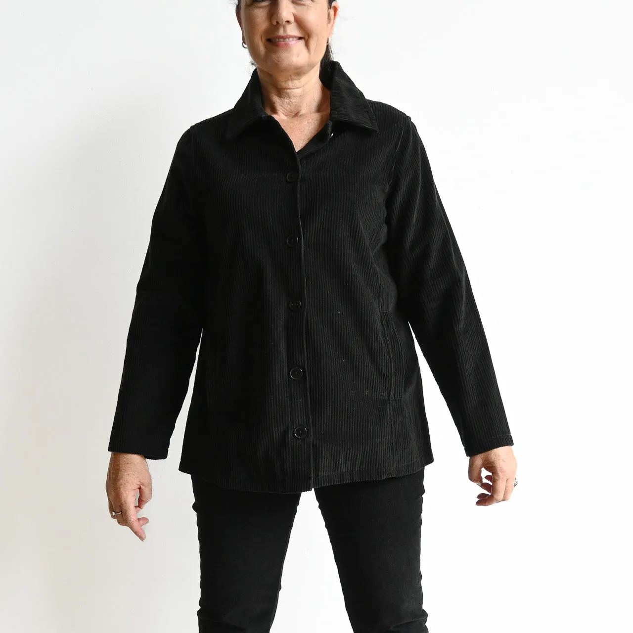 Corduroy Shirt Jacket by Orientique Australia - 22909