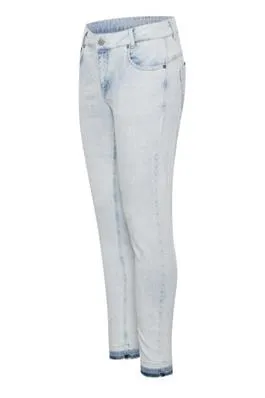 Denim Hunter Light Wash Skinny Jean with Raw Hem