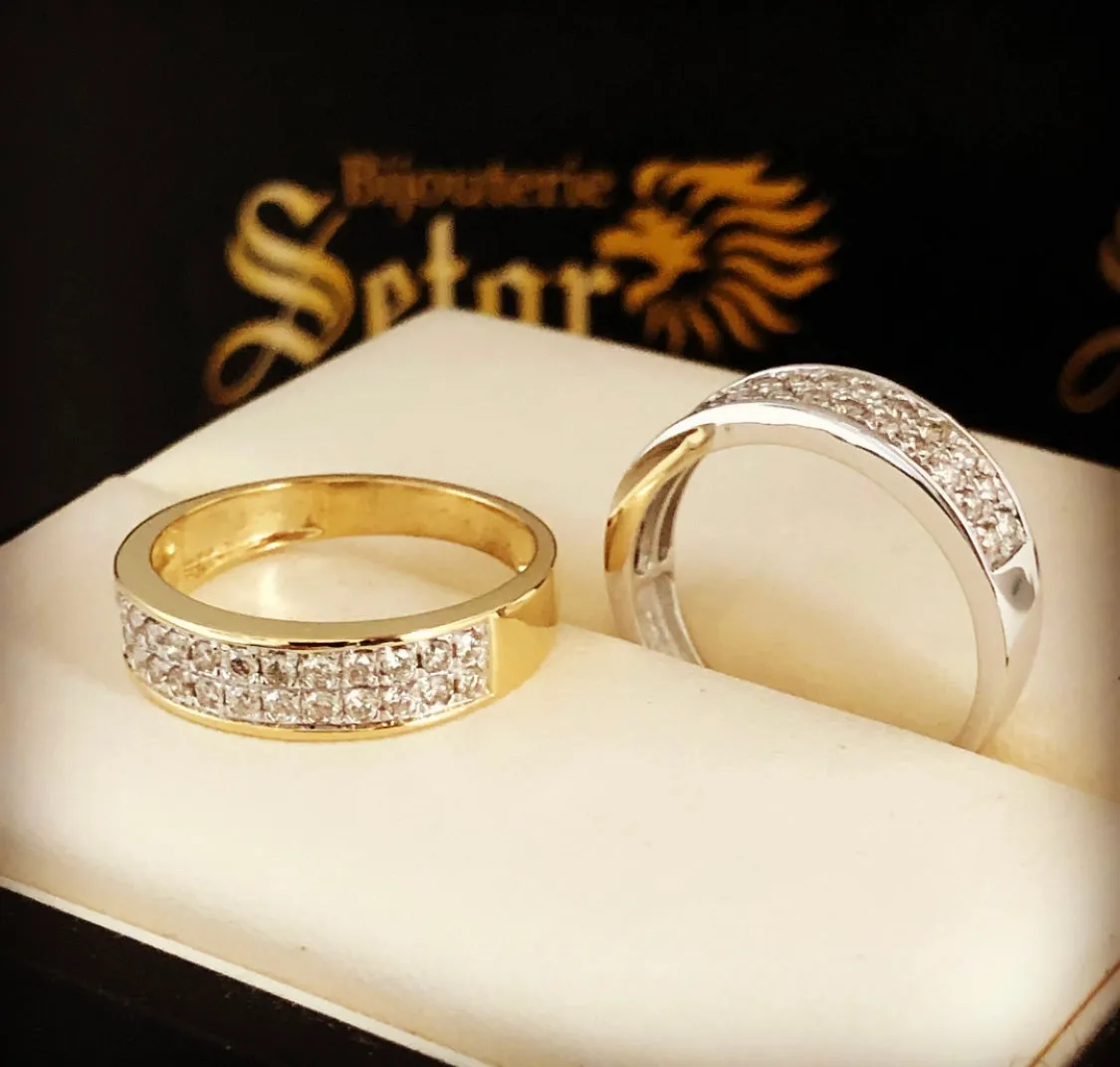 Diamond wedding band