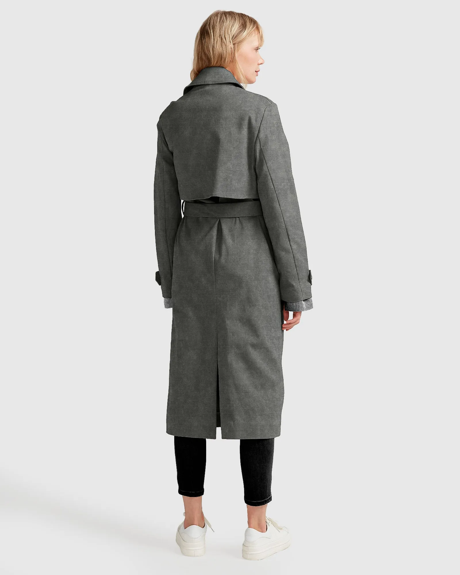 Empirical City Trench Coat - Washed Black