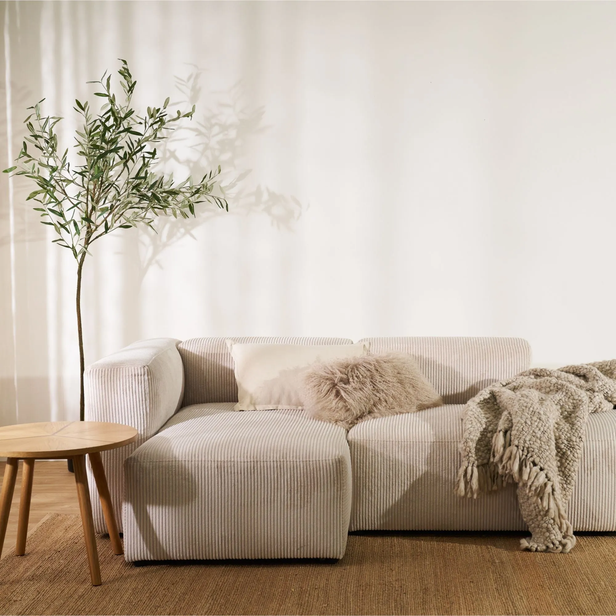 Finnian 2-Seat LH Chaise - Off White