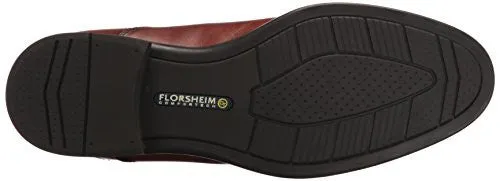 FLORSHEIM MEN'S MEDFIELD MOC TOE SLIP-ON LOAFER, COGNAC, 9.5 3E US