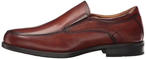 FLORSHEIM MEN'S MEDFIELD MOC TOE SLIP-ON LOAFER, COGNAC, 9.5 3E US