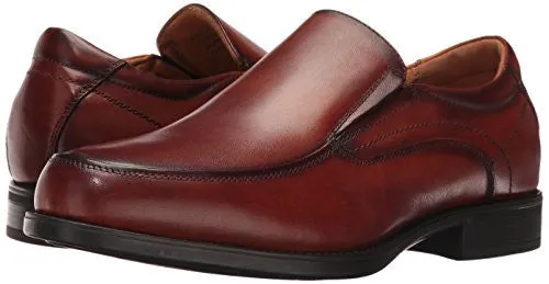 FLORSHEIM MEN'S MEDFIELD MOC TOE SLIP-ON LOAFER, COGNAC, 9.5 3E US