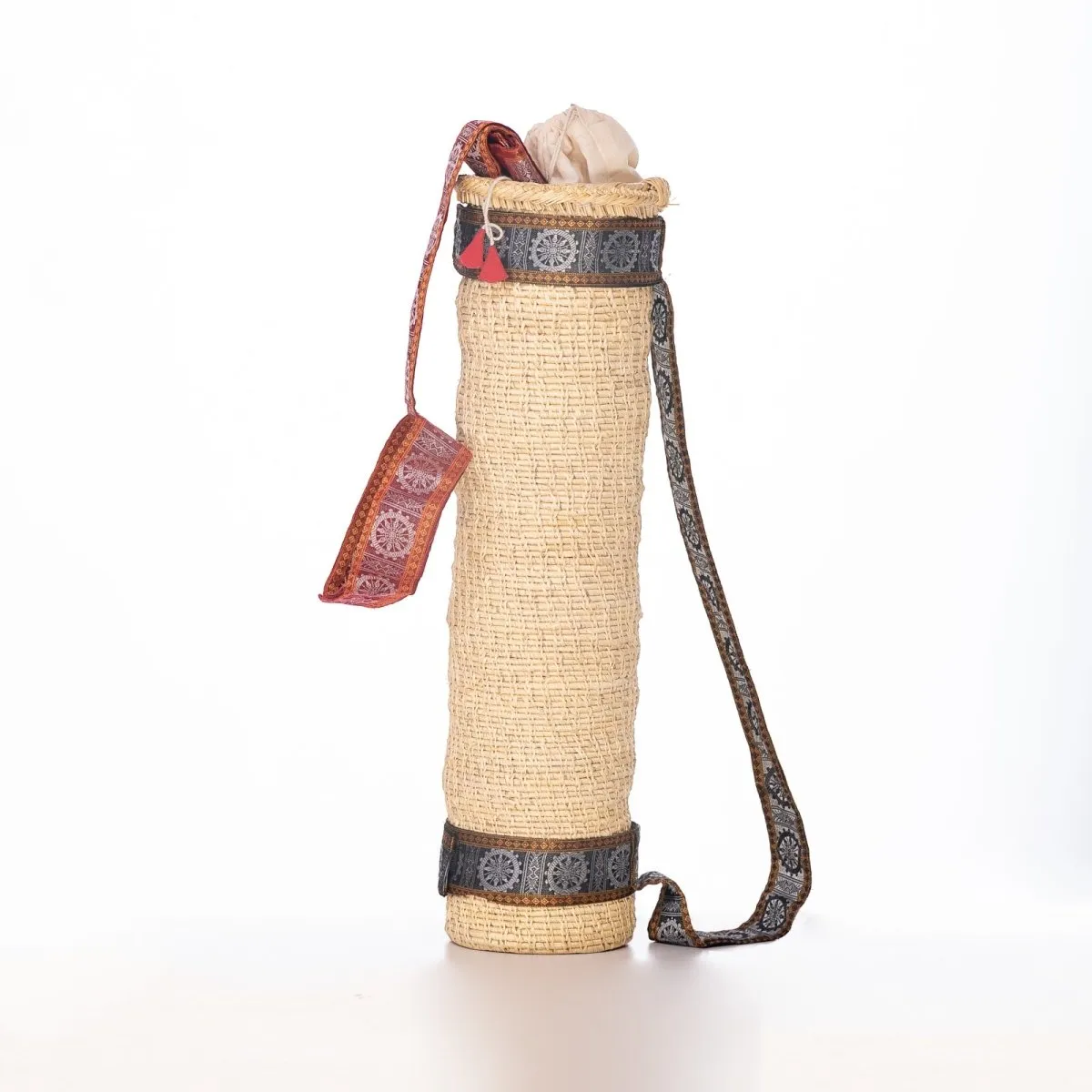 Golden Grass Handwoven Yoga Mat Bag