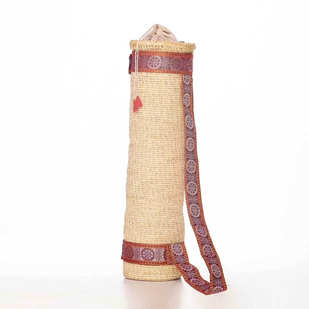 Golden Grass Handwoven Yoga Mat Bag