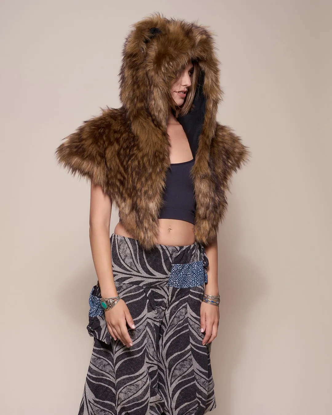 Grizzly Bear Collector Edition Faux Fur Shawl | Women's