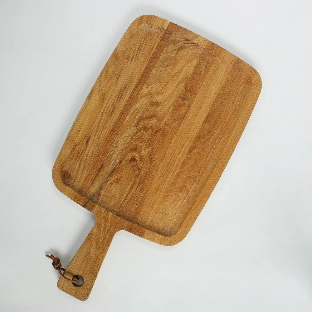 Handmade Oak Wood Serving Platter - Wide