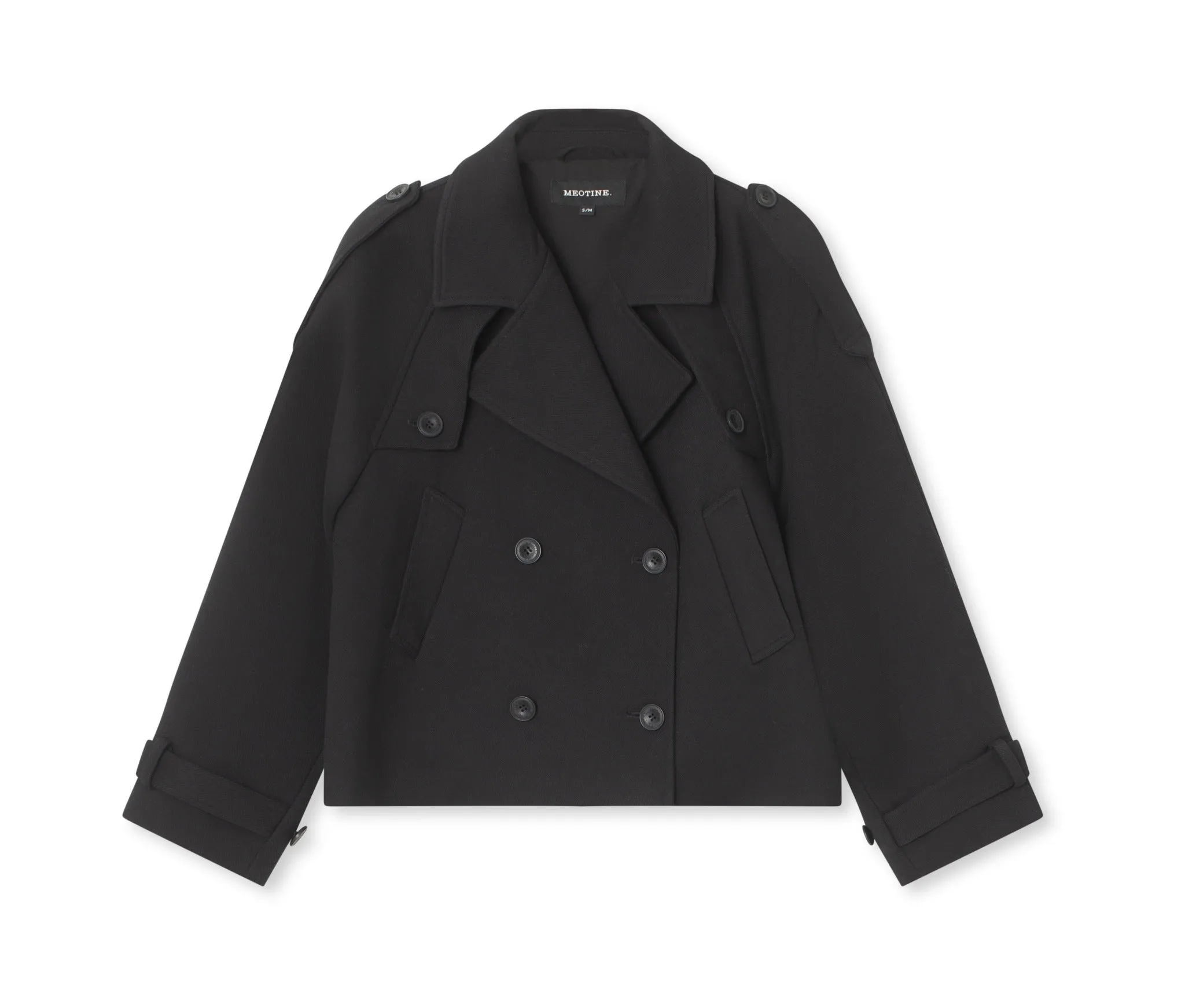 HANNI TWIL JACKET - BLACK