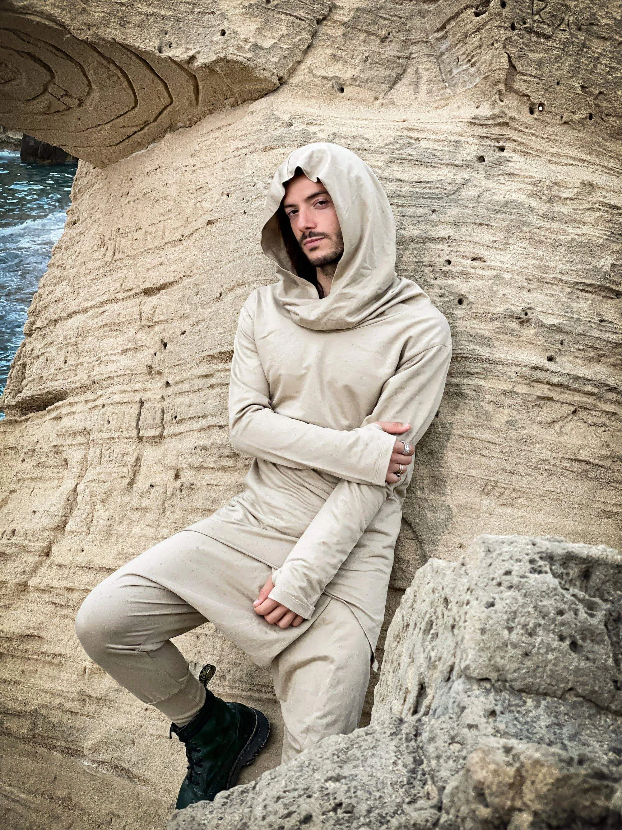 ILTA Warrior - Asymmetric Cowl Neck Cotton Hoodie