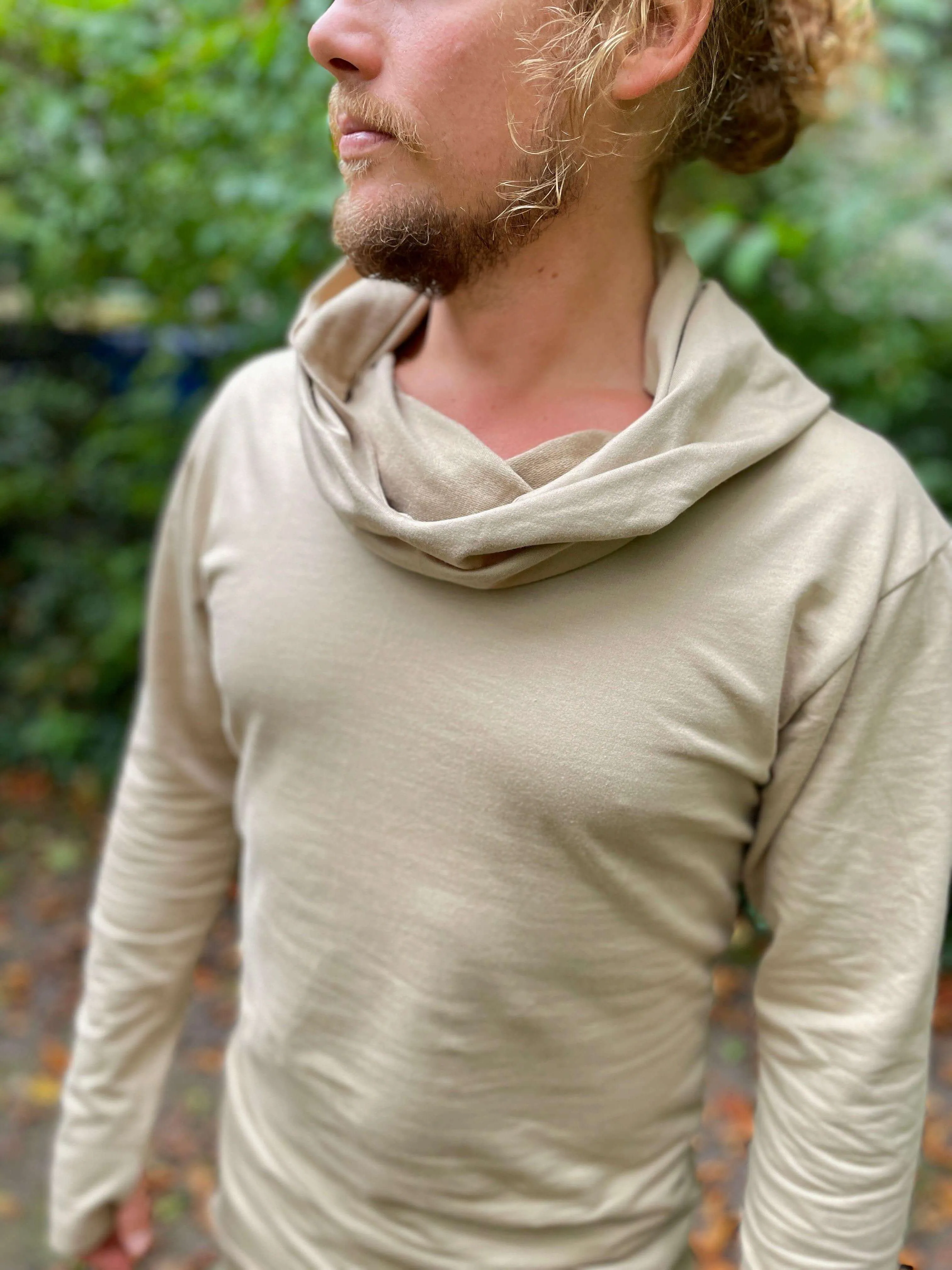 ILTA Warrior - Asymmetric Cowl Neck Cotton Hoodie